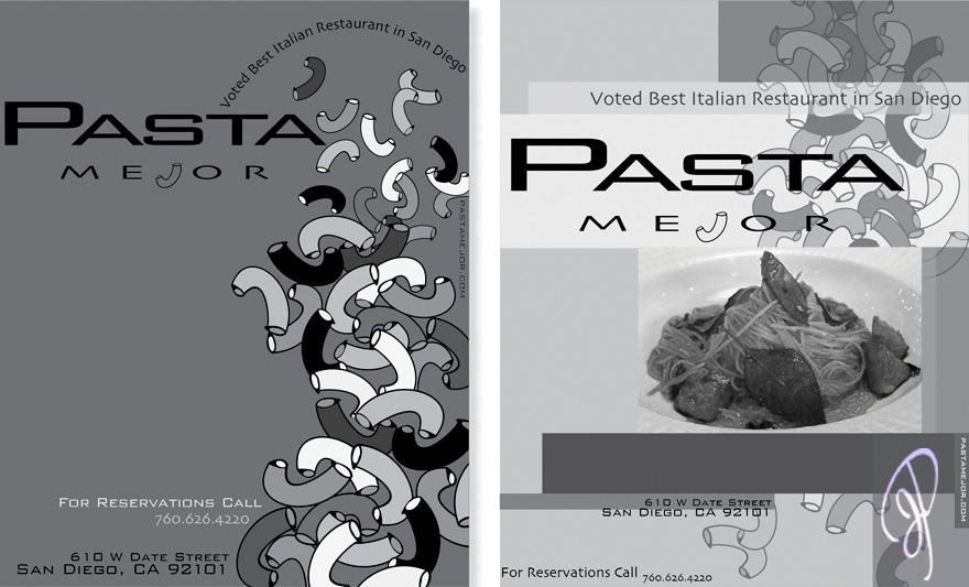 8x10 Black and White Restaurant Advertisements